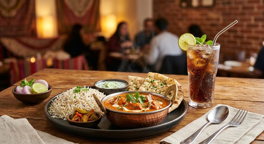 Free soft drink with any entrée purchase